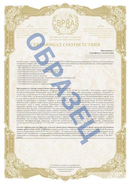 Образец Приложение к СТО 01.064.00220722.2-2020 Тулун Сертификат СТО 01.064.00220722.2-2020 